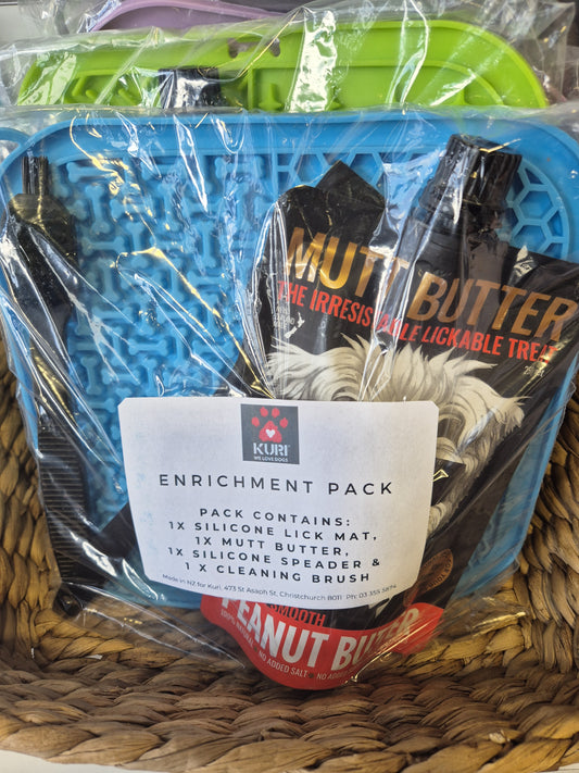 Enrichment Pack - Lick Mat & Mutt Butter
