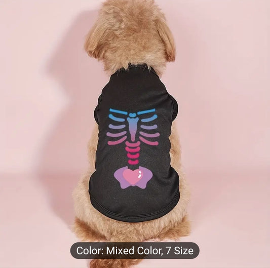Halloween Skeleton Vest - Multi