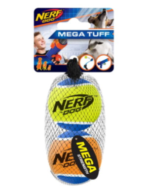 Nerf Tennis Ball Mega Tuff 2pk 6.35cm